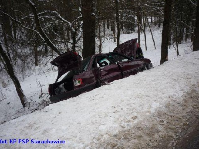 Wypadek na trasie Starachowice - Rzepin