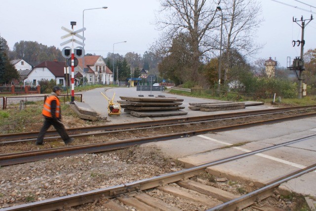 Przejazd kolejowy w Brodach