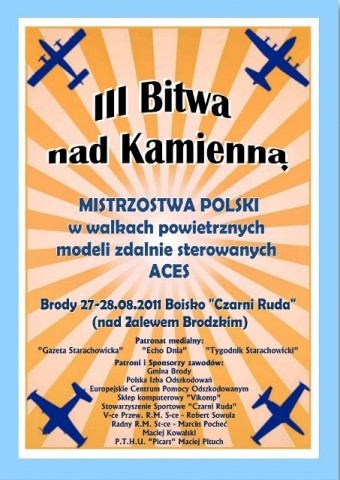"III Bitwa nad Kamienn" czyli Mistrzostwa Polski ACES w walkach powietrznych modeli zdalnie sterowanych