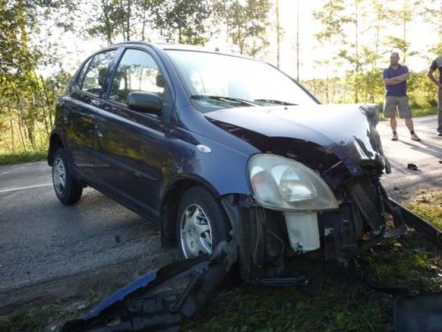 Zderzenie Toyoty z Oplem na trasie Starachowice - Rzepin