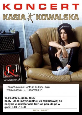 Koncert Kasi Kowalskiej w Starachowickim Centrum Kultury