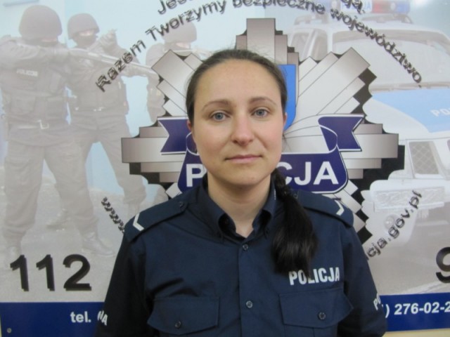 Sier. Bernadetta Celary z Komendy Powiatowej Policji w Starachowicach zwyciya w pierwszym etapie konkursu pod nazw 