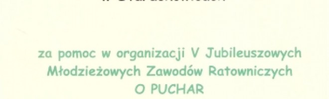 V edycja wojewdzkich, modzieowych zawodw ratowniczych o puchar starosty starachowickiego