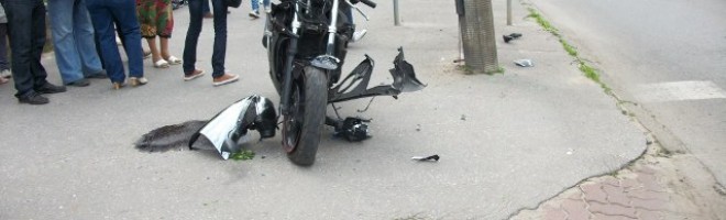 Wypadek z udziaem motocyklisty na ul. Armii Krajowej