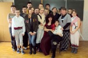 1 marca br, uczniowie klasy Ia Publicznego Gimnazjum w  Krynkach, zaprezentowali na szkolnej scenie inscenizacj fragmentw 