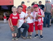 Prawie 100 osb zebrao si w Rudzie, by dopingowa polskich pikarzy w meczu z Czechami 16 czerwca br. 