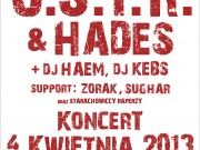 O.S.T.R & HADES, SUGHAR i ZORAK - hip - hopowa uczta w Starachowickim Centrum Kultury